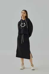 Kara Drawstring Midi Skirt